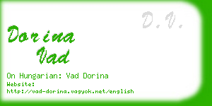 dorina vad business card